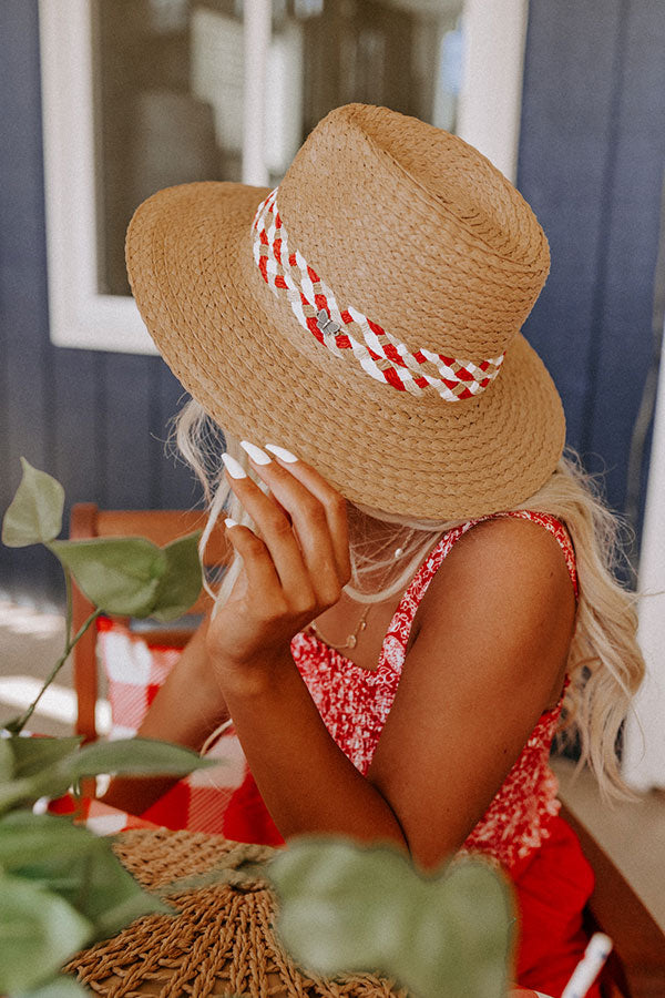 Casual Lake Weekend Raffia Fedora Image - 4