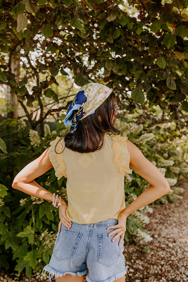 Prettiest Smile Shift Top In Yellow