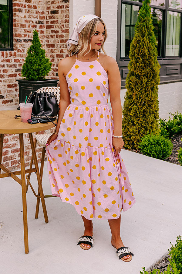 Cheek Kisses Polka Dot Midi Impressions Online Boutique