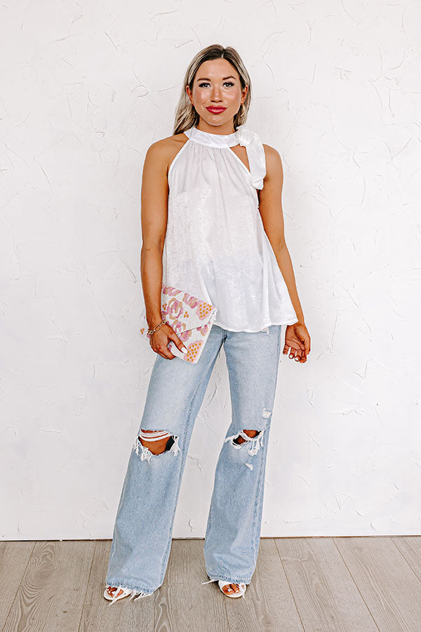 Make It Memorable Shift Top In White