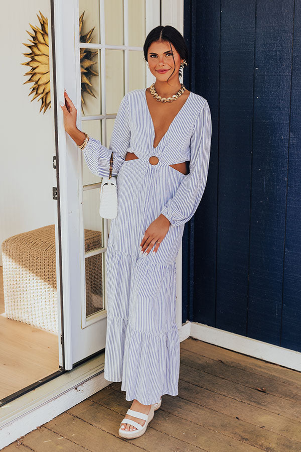 Sweet By The Sea Cut Out Maxi in Blue S / Blue