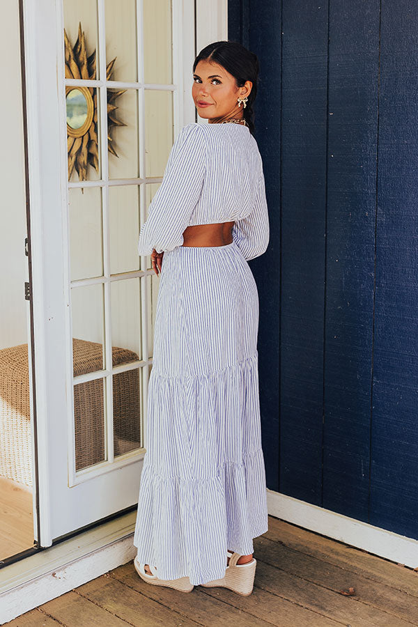 Sweet By The Sea Cut Out Maxi in Blue