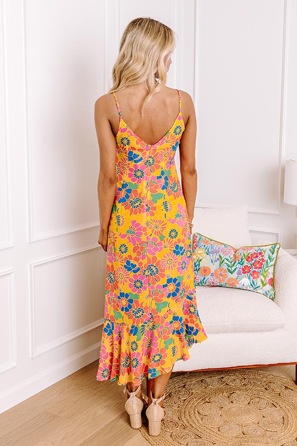 Over The Ocean Floral Midi