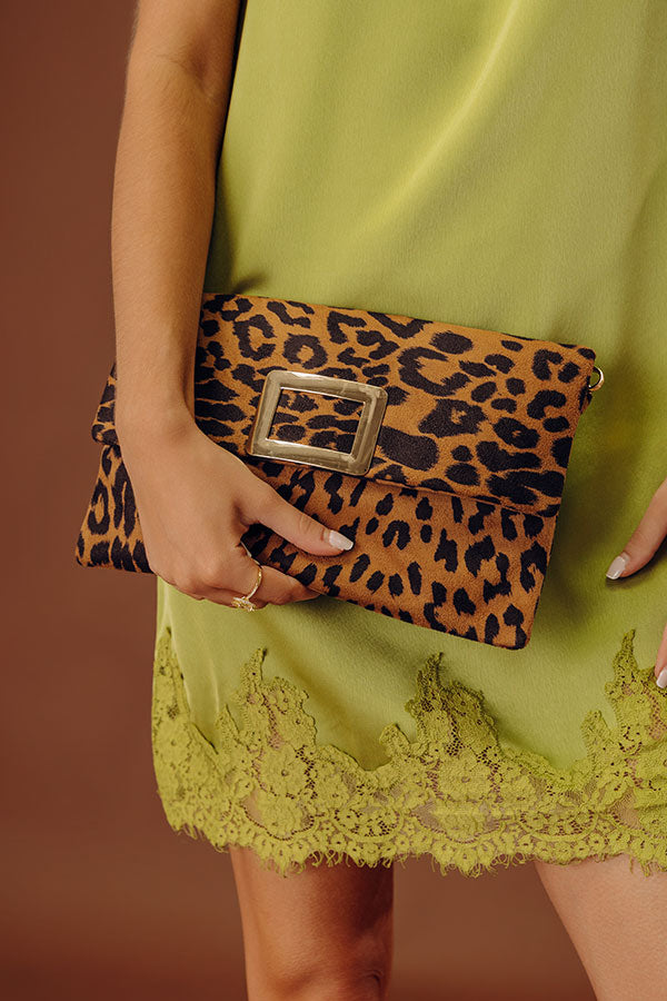 Think Pretty Leopard Clutch Image - 1