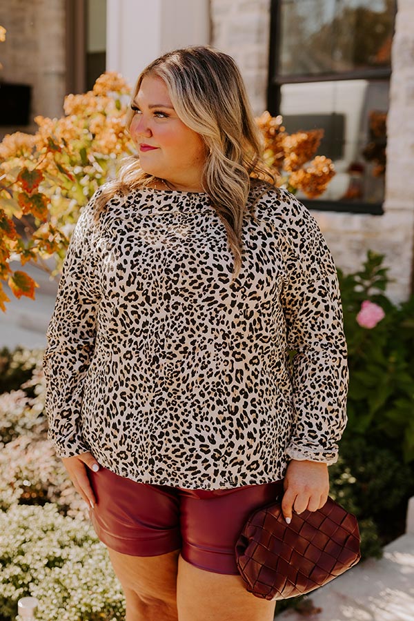 Dare To Indulge Leopard Shift Top Curves