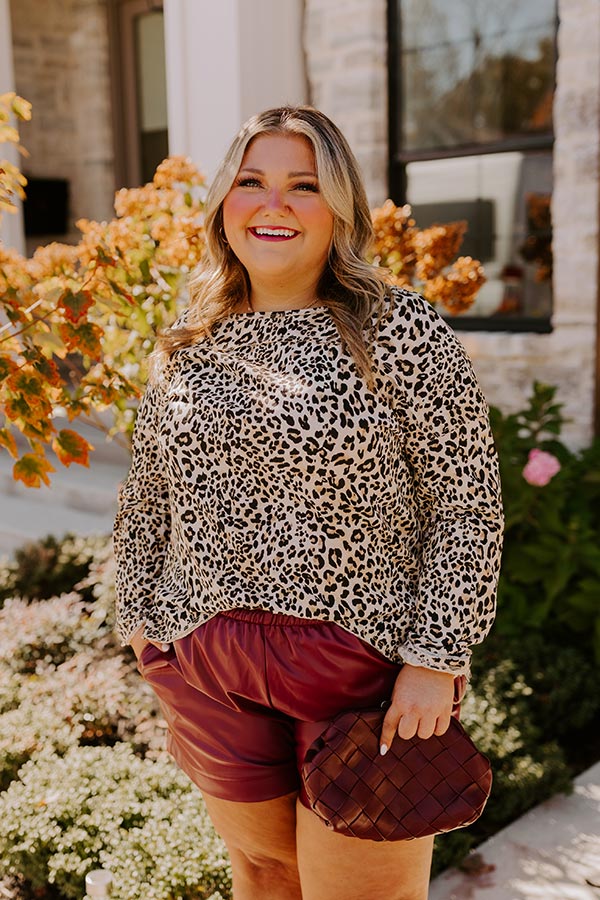 Dare To Indulge Leopard Shift Top Curves