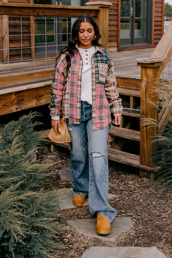 Life Lessons Flannel In Khaki
