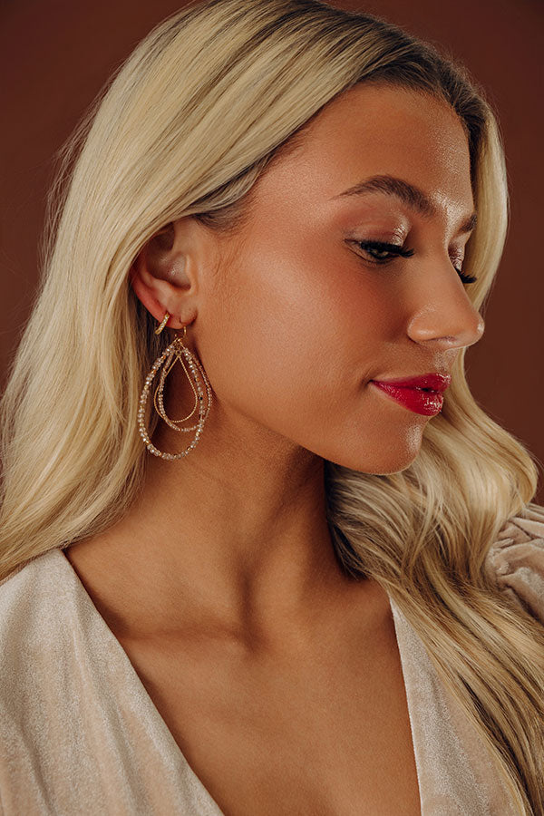 Peony Please Earrings In Gold Image - 1