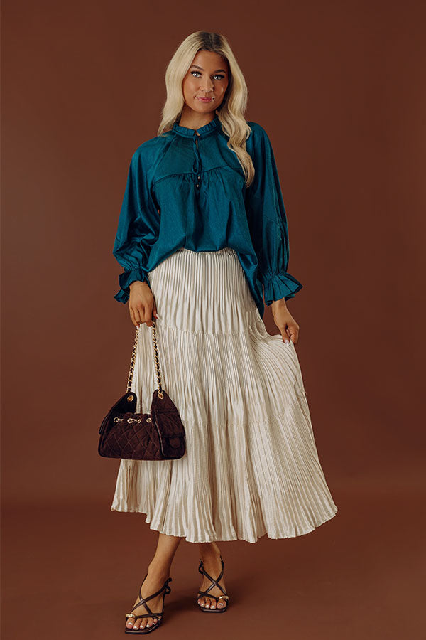 Really Dreamy Shift Top In Teal Image - 2