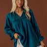 Really Dreamy Shift Top In Teal Image - 1