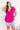  fuchsia Romantic Getaway Front Tie Babydoll Top In Fuchsia Curves 