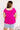  fuchsia Romantic Getaway Front Tie Babydoll Top In Fuchsia Curves 