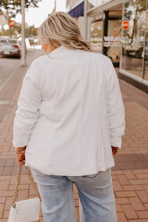 Ready To Remix Blazer In White Curves