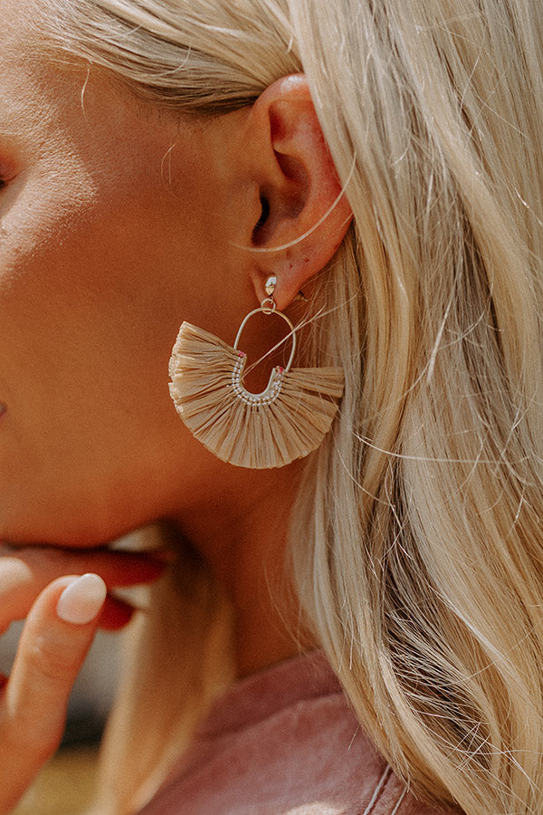 Made In The Shade Earrings In Tan Image - 1