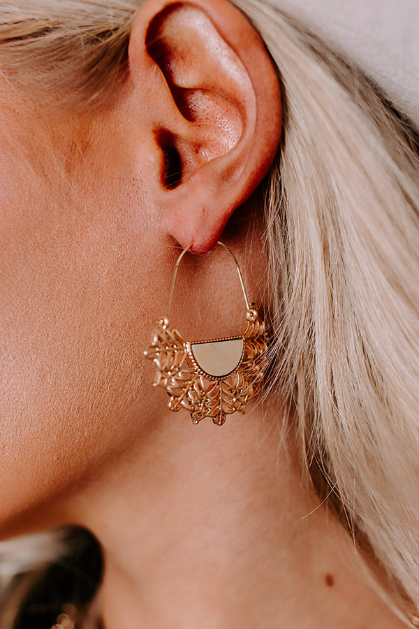 Sunset Situation Earrings In Ivory