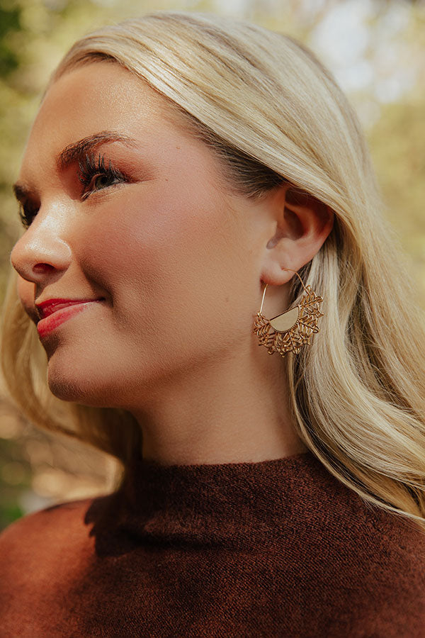 Sunset Situation Earrings In Ivory Image - 1