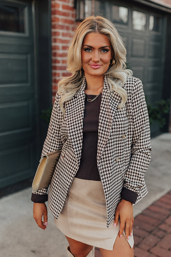 The Gene Houndstooth Blazer