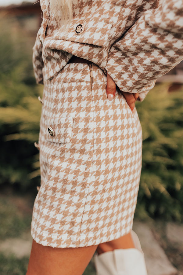 Call Me Chic Houndstooth Skort