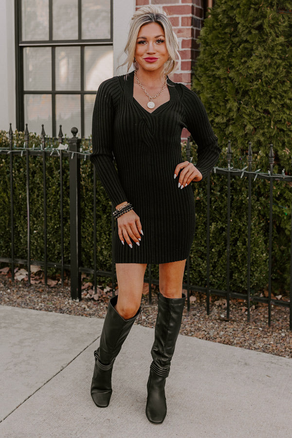 The One And Only Sweater Dress In Black
