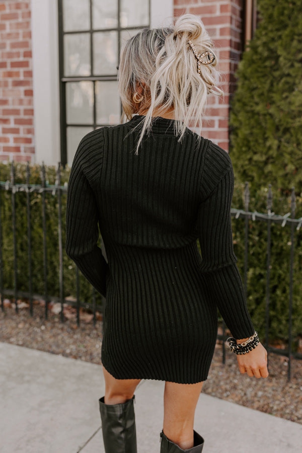 The One And Only Sweater Dress In Black