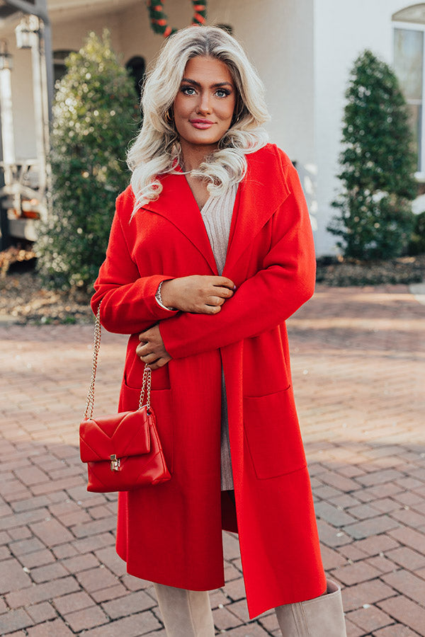 Red hot sale coat online