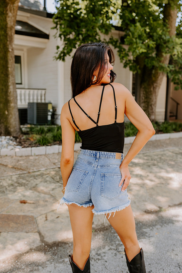 Call Me Yours Crochet Tank In Black