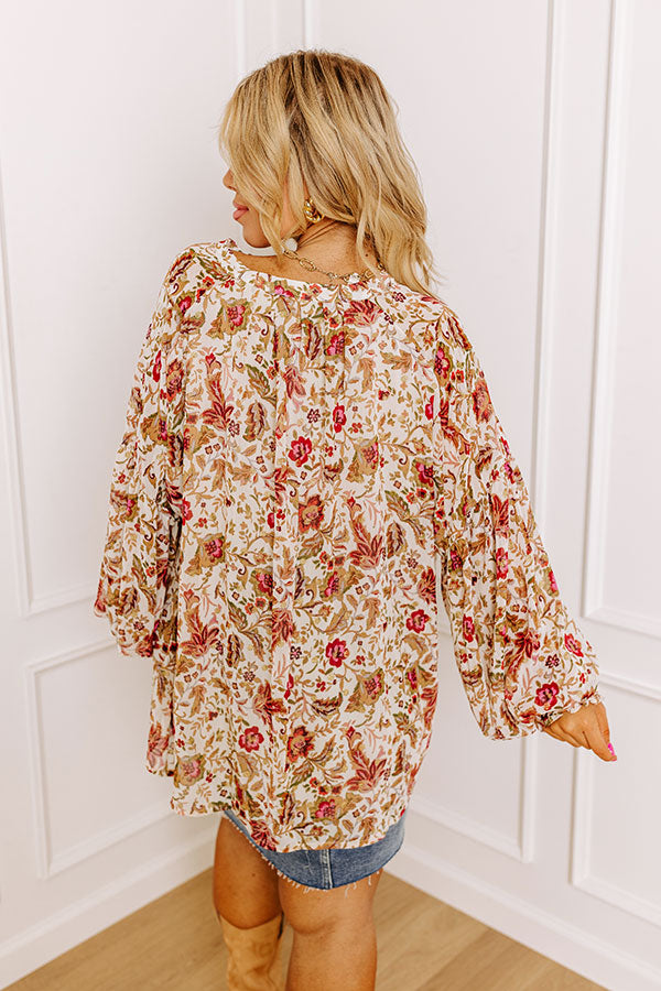 Style Statement Floral Top Curves