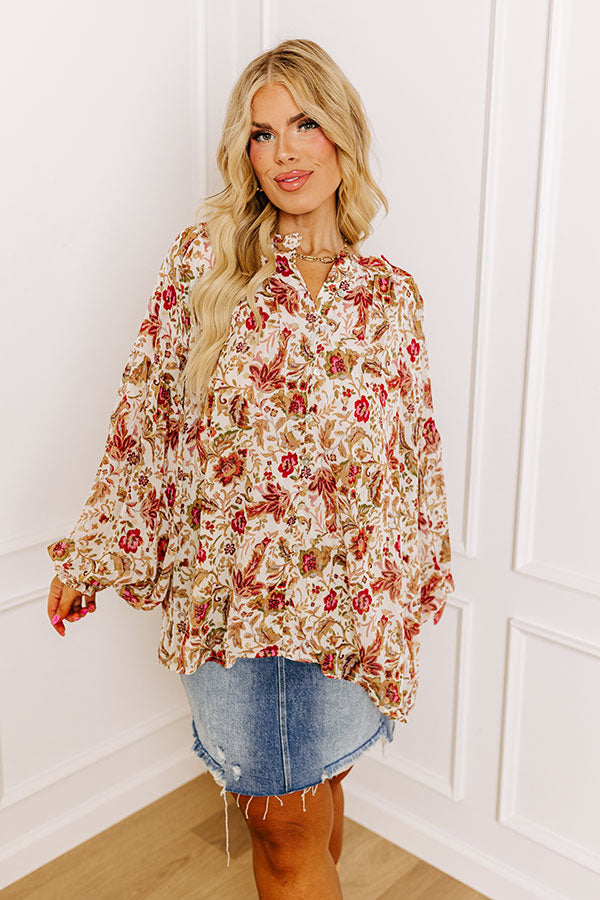 Style Statement Floral Top Curves