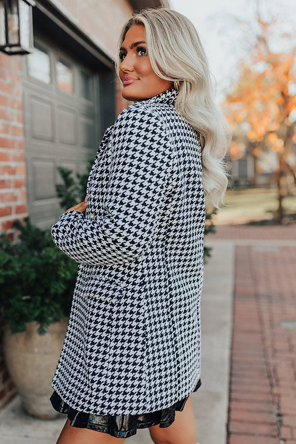 Tune Into Love Houndstooth Blazer