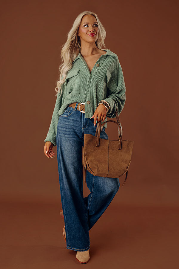 Best Season Of All Button Up In Sage Image - 1