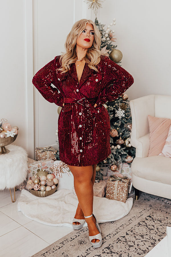 Special Treat Sequin Dress Curves