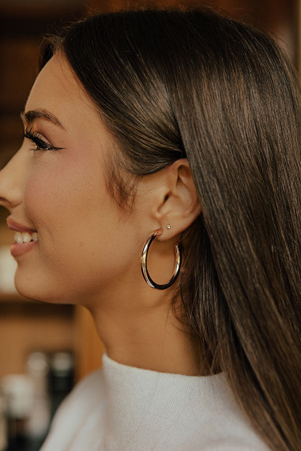 Making It Work Hoop Earrings Image - 1