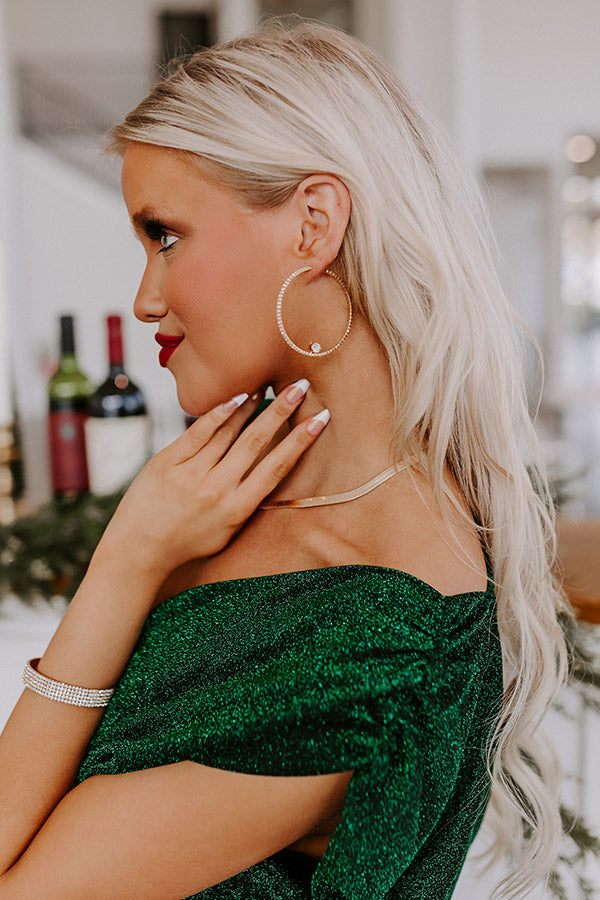 Prosecco Fizz Hoop Earrings