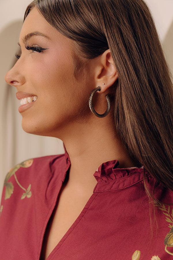 Plaza Nights Hoop Earrings