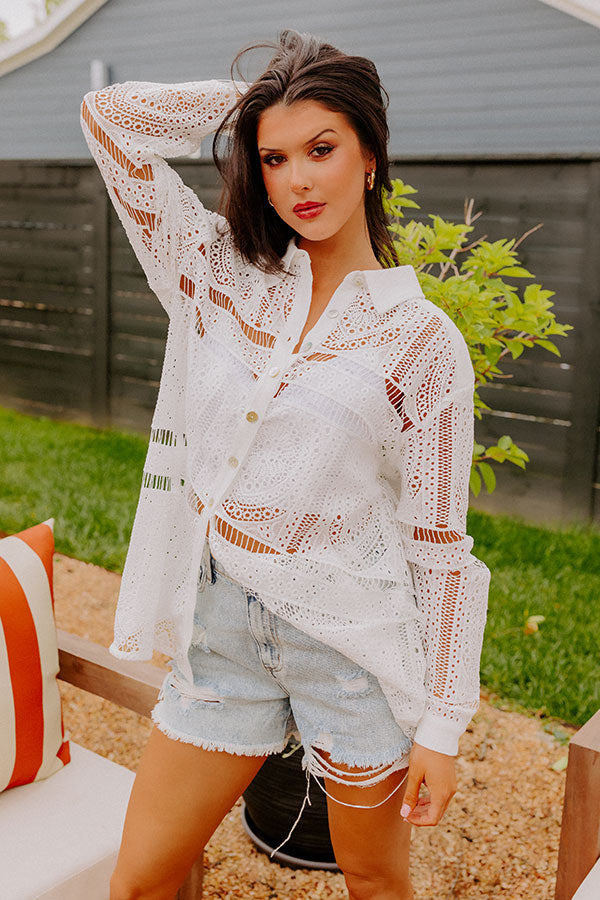 Mind On Mexico Crochet Button Up