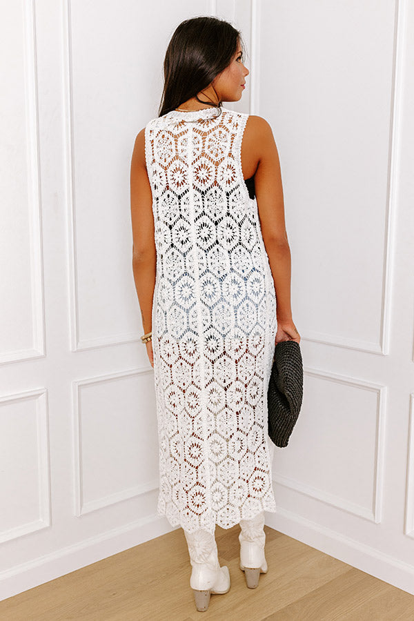 Retreat Mode Crochet Dress