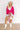 Sail The Day Away Front Tie Crochet Top in Hot Pink Curves