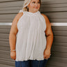 Lead Me Back To You Pleated Top in White Curves Image - 1