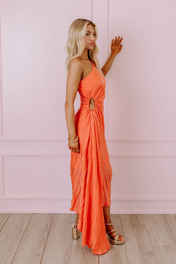 Height Of Fame Midi in Coral