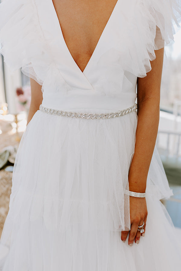 Sparkle Avenue Embellished Ribbon Belt/Headband