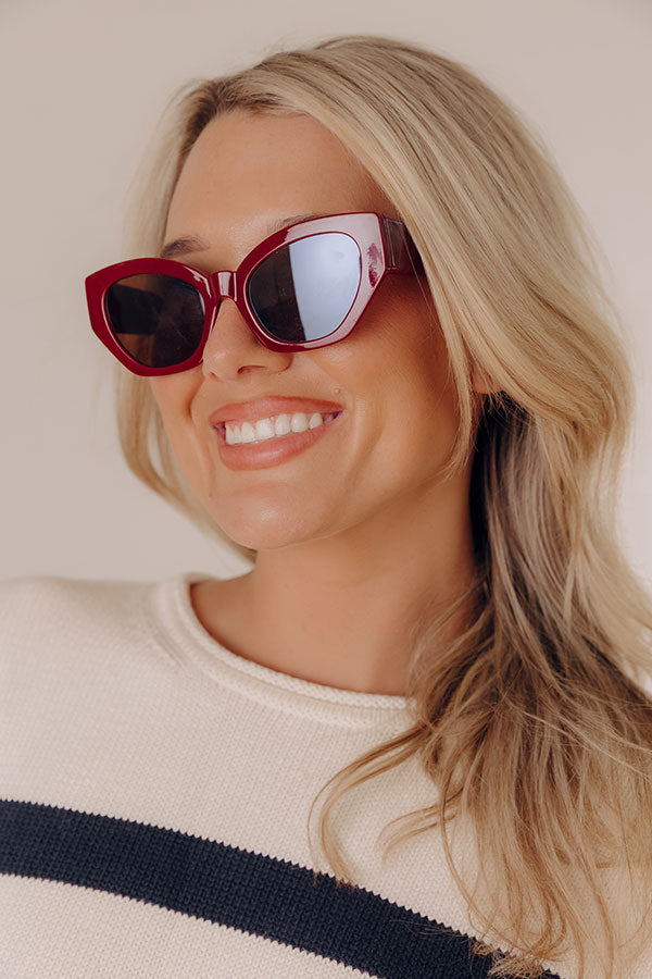 Endless Getaway Sunnies In Wine