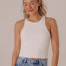 Express It Out Sculpt Top In White Image - 1
