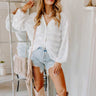 Champagne Season Pleated Top in White Image - 1