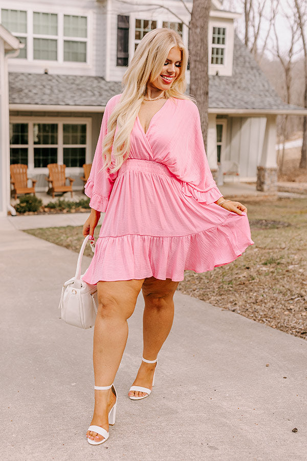 Daytona Date Night Dress In Pink Curves Daytona Date Night Dress In Pink Curves