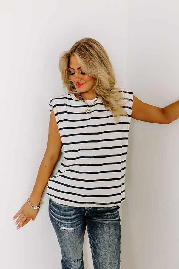 Fact Or Fiction Stripe Top