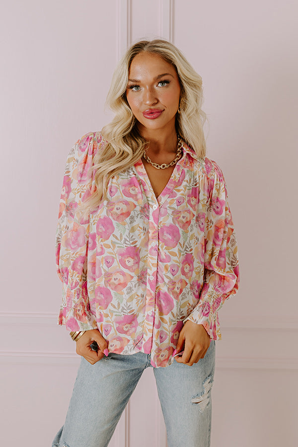 Gorgeous Coast Floral Top