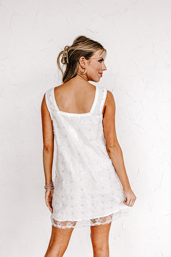First Class Reservations Embellished Mini Dress