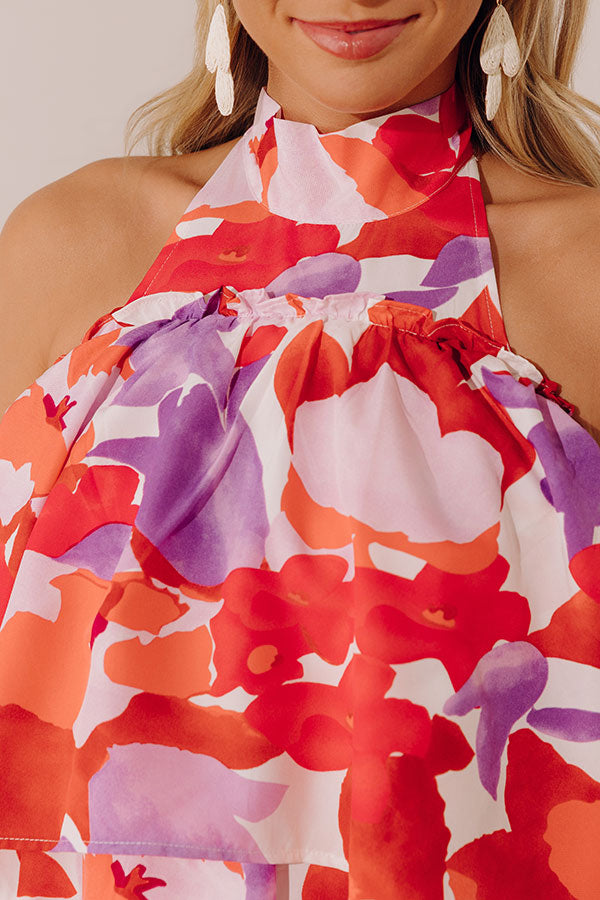 Santorini Seashells Dress In Red Image - 2