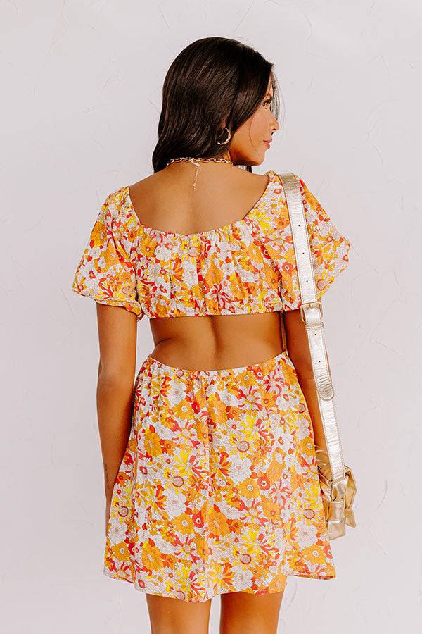 Acapulco Sunshine Cut Out Dress