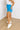  ocean-blue Extra Cardio High Waist Windbreaker Shorts In Ocean Blue Curves 